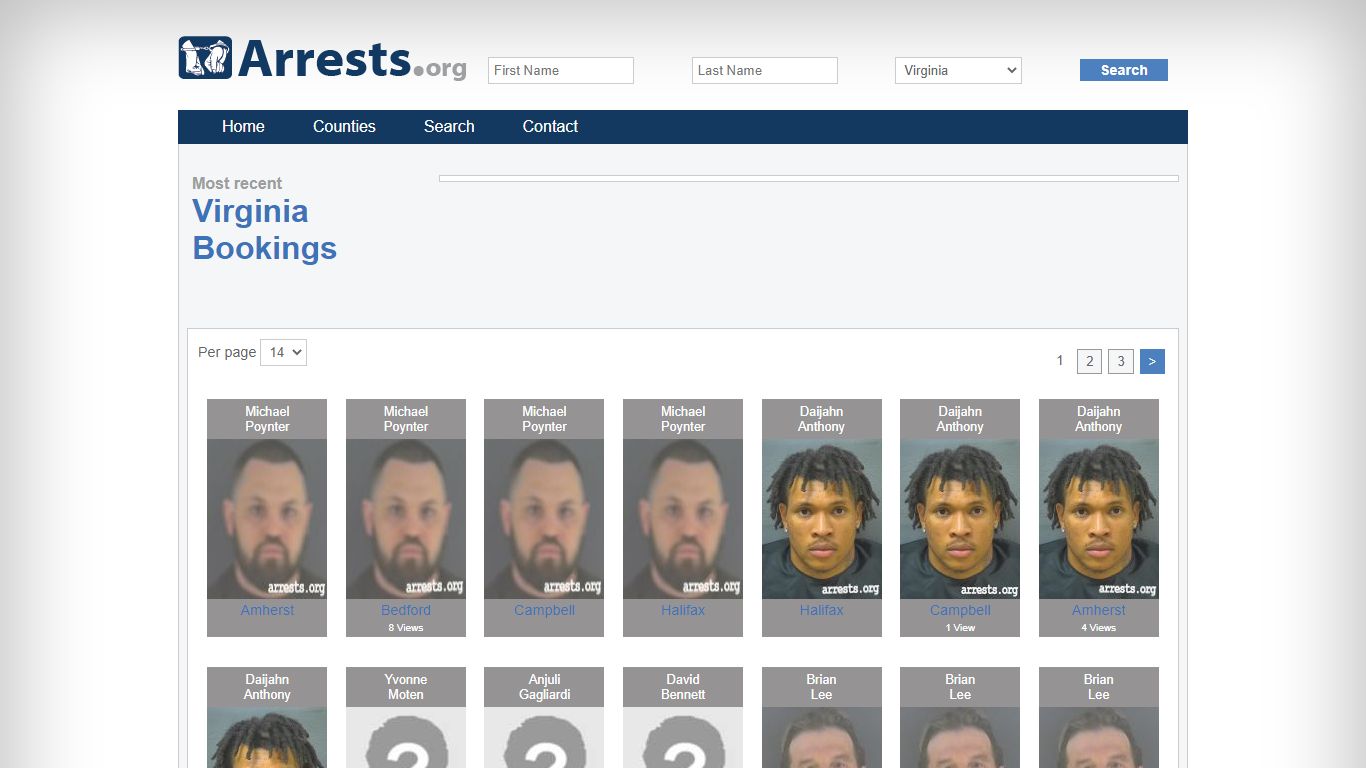 Virginia Arrests and Inmate Search